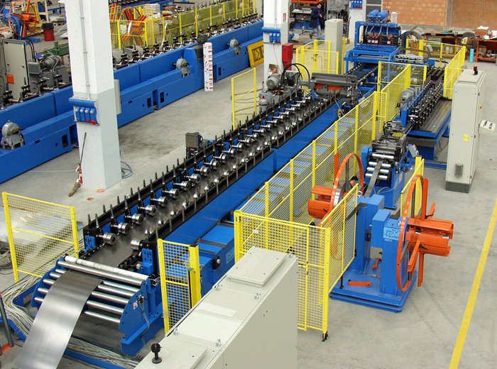 ROLLFORMING LINE TYPE PMD/50/1000/24T configuration image for 50101C