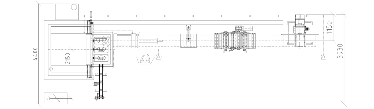 LINE FOR VERTICALLY SEAMED ELBOW JOINT layout image for 56201B
