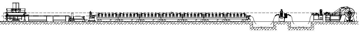 ROLL FORMING LINE FOR SEAMED SCAFFOLDING TABLES layout image for 69002B