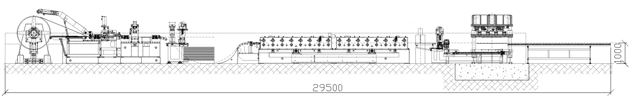 LINE FOR PANELS FOR METAL CONTAINERS layout image for 23102