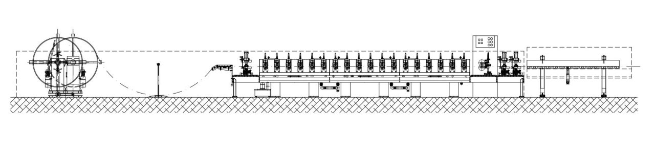 MACHINE FOR A-TYPE LIGHT SHELF CROSS BEAM PROFILES layout image for 50205