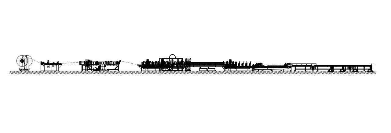 MACHINE FOR HF WELDED TUBE MILL layout image for 48004B