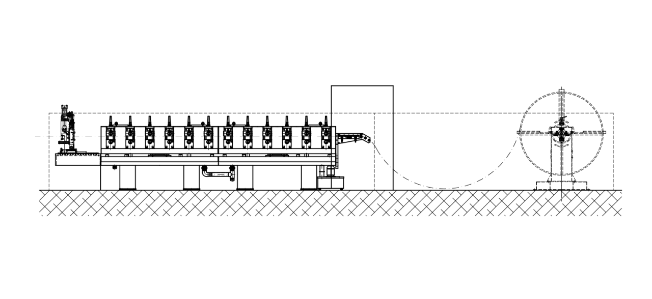 MACHINE FOR VEHICLE DOOR FRAMES layout image for 19006N
