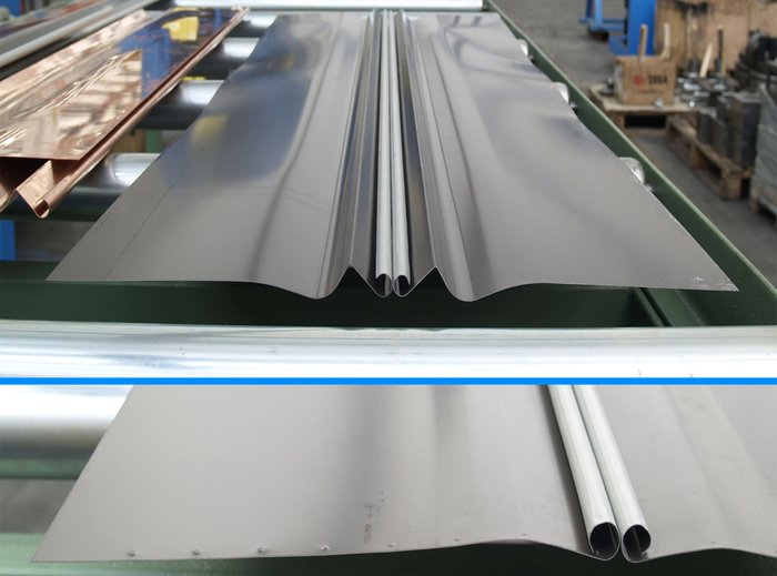 FLEXIBLE PRODUCTION LINE FOR GUTTER CURL technical data illustration for 56012